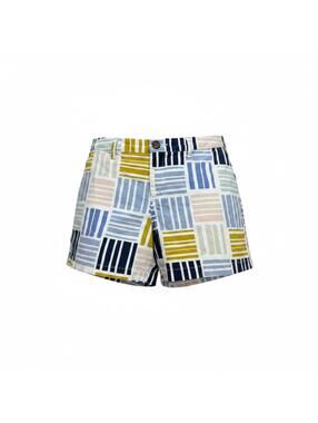 Old Navy Women's Everyday Shorts Size 12 Geometric Stripe Print 3.5" Inseam
